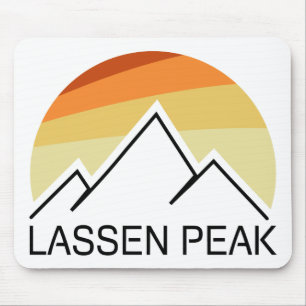 Lassen Peak California Retro Mousepad