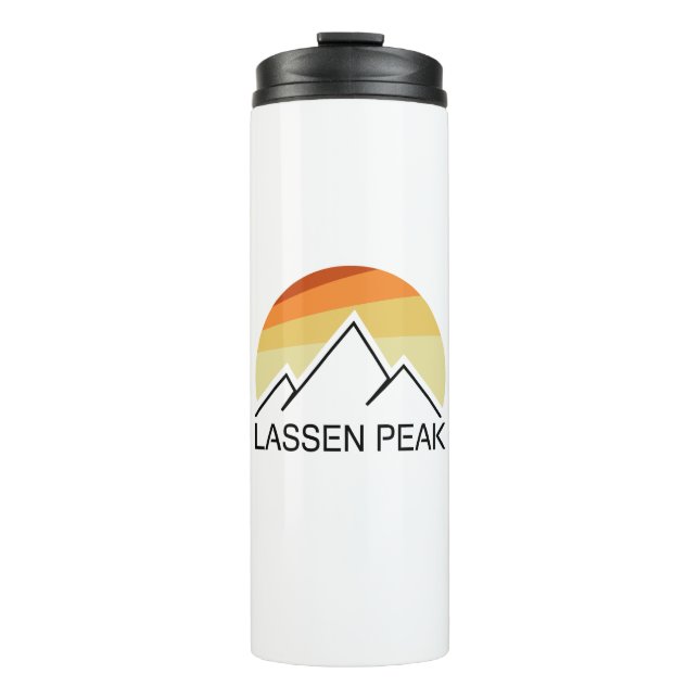 Lassen Peak California Retro Thermosbecher (Vorderseite)
