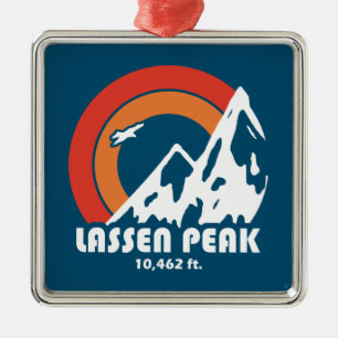 Lassen Peak California Sun Eagle Ornament Aus Metall