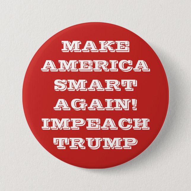 Lassen Sie Amerika Smart wieder Pinback Knopf Button (Vorderseite)