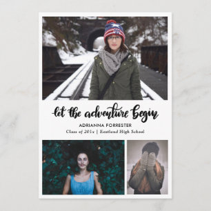 Lassen Sie das Abenteuer handgeschriebenen   Einladung