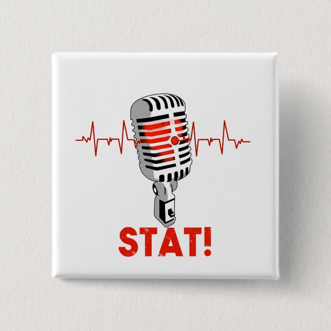 Lassen Sie das mic-Logo fallen Button (Vorderseite)