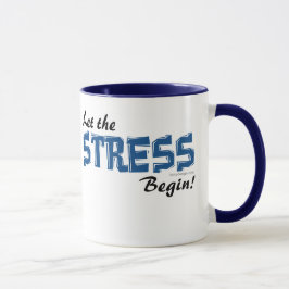 Lassen Sie den Druck anfangen Tasse