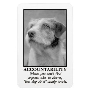 Lassen Sie den Hund die Schuld für Ihre Furzen Magnet