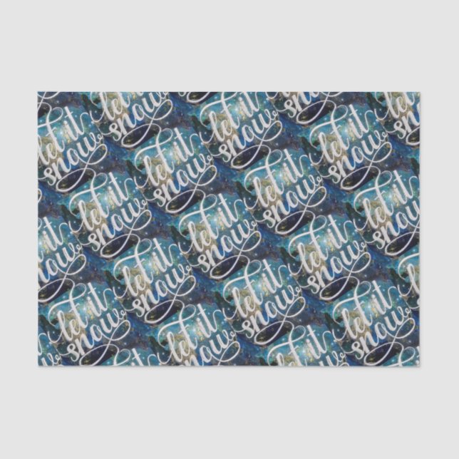 Lassen Sie den Nachthimmel noch einmal schneien Seidenpapier (Vorderseite)