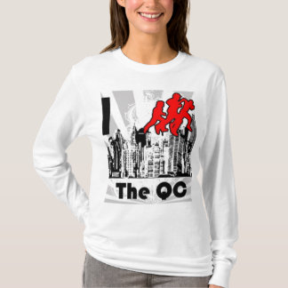 Lassen Sie den Weiß-Kapuzenpulli QC FM laufen T-Shirt