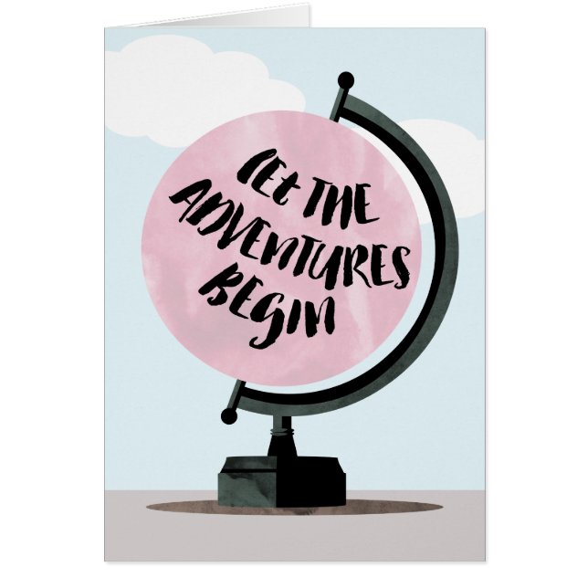 Lassen Sie die Abenteuer Weltkugel-Karte anfangen (Vorne)