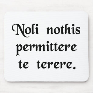Lassen Sie die bastard Sie nicht unten erhalten Mousepad