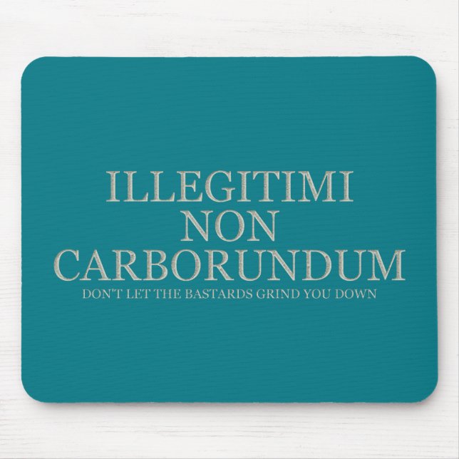 Lassen Sie die bastard Sie nicht unten reiben - Mousepad (Vorne)