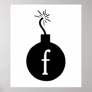 Lassen Sie die f-Bombe fallen Poster