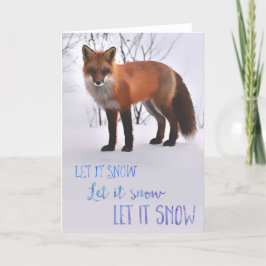 Lassen Sie die Foxenkarte aussehen Feiertagskarte