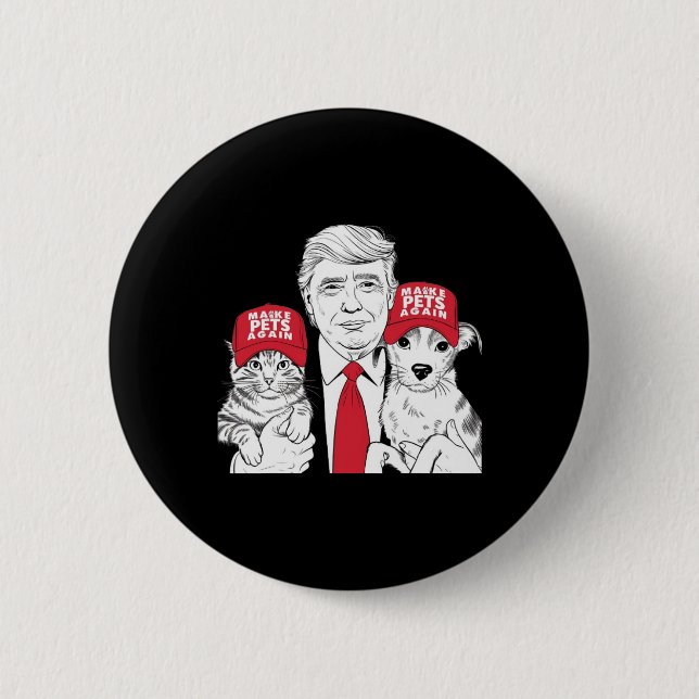 Lassen Sie die Haustiere wieder in Sicherheit Wahl Button (Vorderseite)