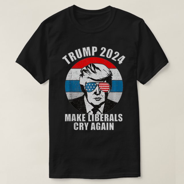 Lassen Sie die Liberalen Trump 2024 noch einmal sc T-Shirt (Design vorne)