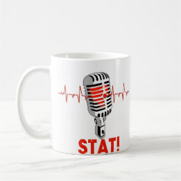 Lassen Sie die mic-Logo-Tasse fallen Kaffeetasse