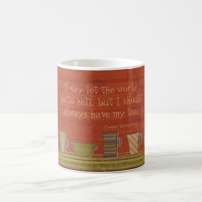 Lassen Sie die Welt rostige gehen Kaffeetasse (Mittel)