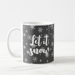 lassen sie Eiskristalle schneien Kaffeetasse