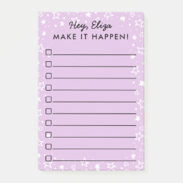 Lassen Sie es geschehen die Stern-u. Post-it Klebezettel