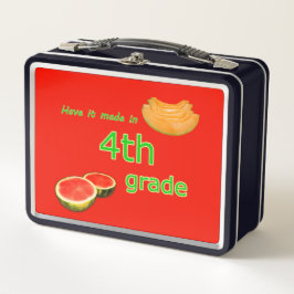 Lassen Sie es in der 4. Metall Brotdose