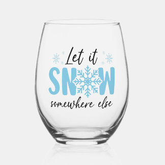 Lassen Sie es irgendwo anders schlafen - Funny Win Weinglas Ohne Stiel