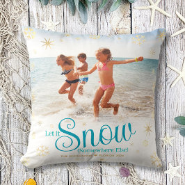 Lassen Sie es irgendwo anders schlafen kühnes Foto Kissen