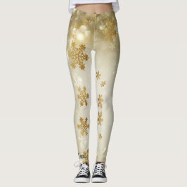 Lassen Sie es Leggings Schneeflocken angepasste Ni