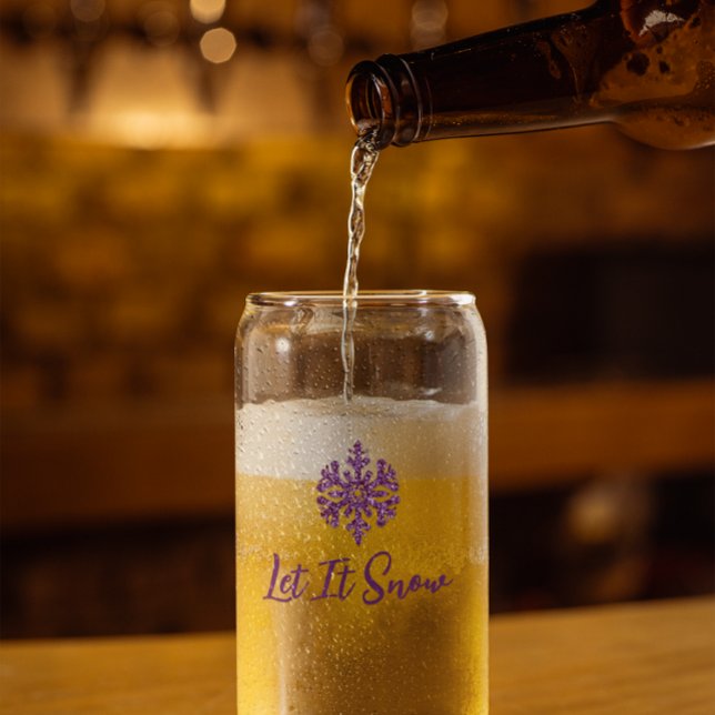 Lassen Sie es Lila schneeflattern Dosenglas (Von Creator hochgeladen)