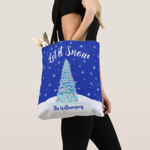 Lassen Sie es Schnee Blue Weihnachtsbaum Urlaub