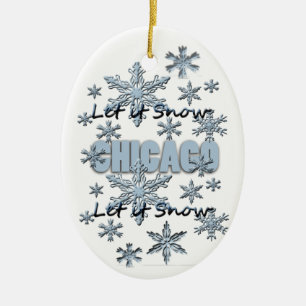 Lassen Sie es Schnee Chicago Weihnachtsschmuck