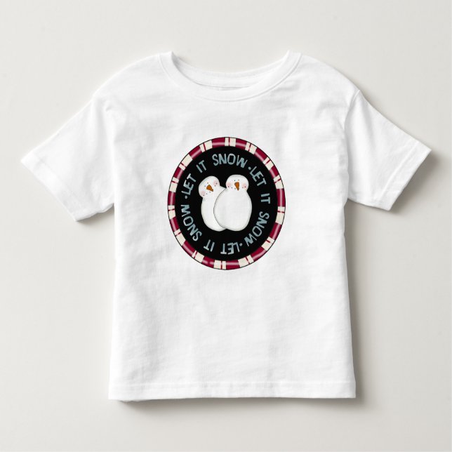Lassen Sie es Schnee Holiday Tshirts und Geschenke (Vorderseite)