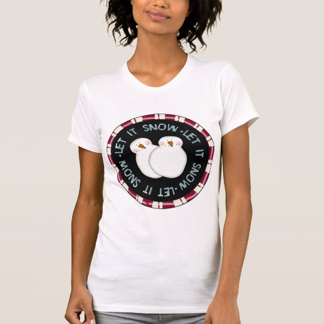 Lassen Sie es Schnee Holiday Tshirts und Geschenke (Vorderseite)