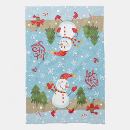 Lassen Sie es Schnee Küchentuch B