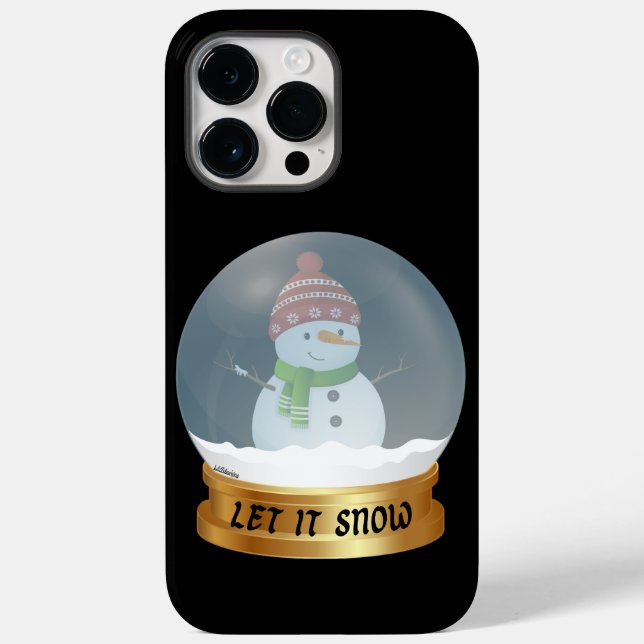 LASSEN SIE ES SCHNEE lustige Schneemann in der Wel Case-Mate iPhone Hülle (Rückseite)