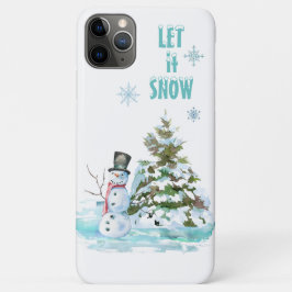 Lassen Sie es Schnee Pastel Blauer Weihnachtsbaum Case-Mate iPhone Hülle