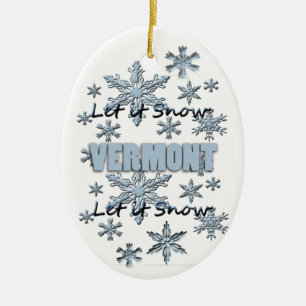 Lassen Sie es Schnee Vermont Weihnachtsschmuck