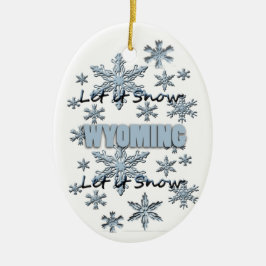 Lassen Sie es Schnee Wyoming Weihnachtsschmuck