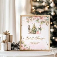 Lassen Sie es Schneeflocken Schneeflocken Station