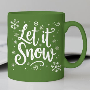 Lassen Sie es schneefrei mit elegantem, weißem Skr Tasse