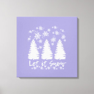 Lassen Sie es schneegearbeitete Canvas drucken Leinwanddruck
