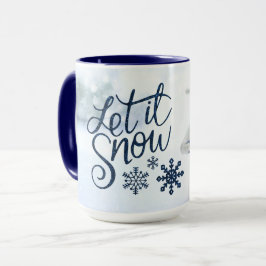 Lassen Sie es Schneemann große Tasse