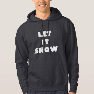 LASSEN SIE ES SCHNEEN Snowboardfahren Textur Skisn Hoodie