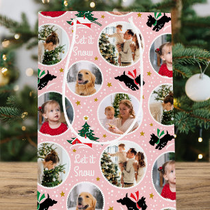 Lassen Sie es schneeweißen Dog Fun Custom Foto ros Mittlere Geschenktüte
