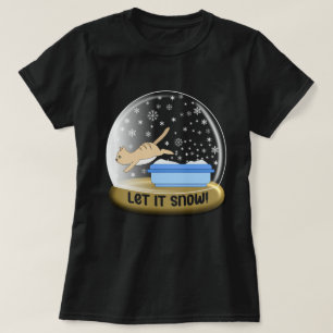 Lassen Sie es schneewittern Kleinigkeit Schneeglob T-Shirt