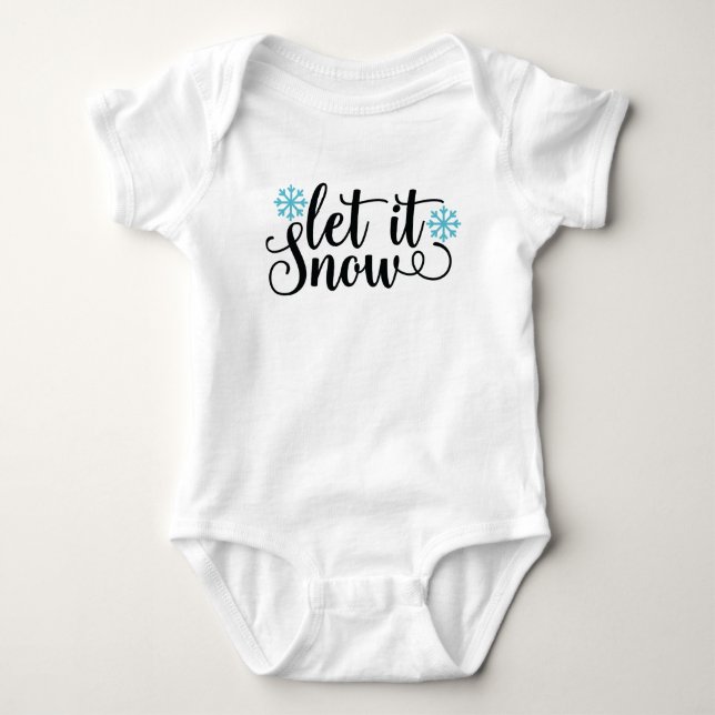 Lassen Sie es schneit Baby Strampler (Vorderseite)