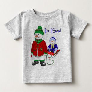 Lassen Sie es schneit Baby T-shirt