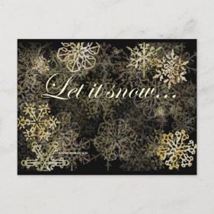Lassen Sie es schneit   Blue Beach Song™ Postkarte