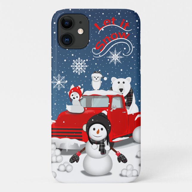 Lassen Sie es schneit Case-Mate iPhone Hülle (Rückseite)