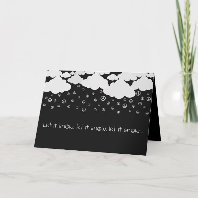 Lassen Sie es schneit Feiertagskarte (Vorderseite)