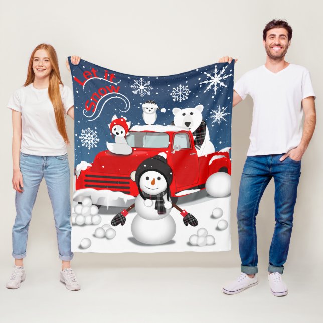 Lassen Sie es schneit Fleecedecke (Beispiel)