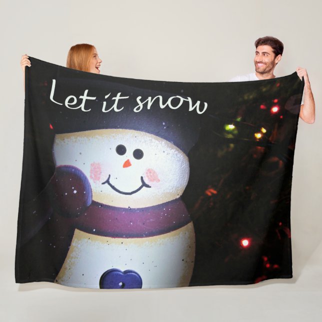 Lassen Sie es schneit Fleecedecke (Beispiel)