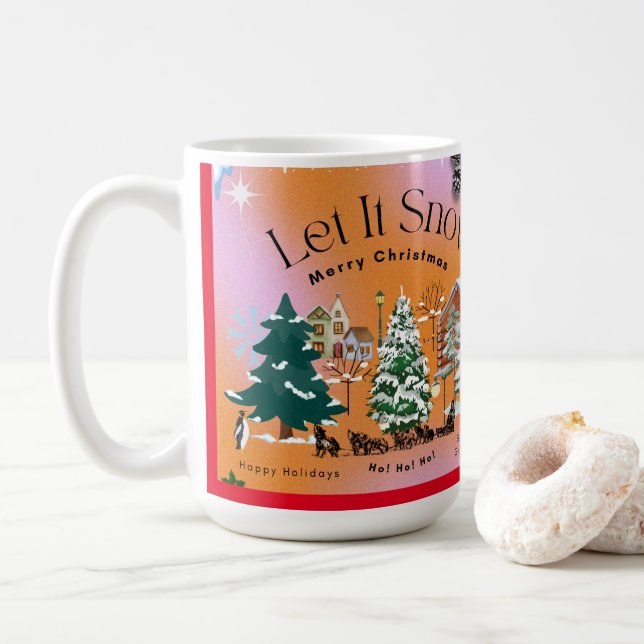 Lassen Sie es schneit Kaffeetasse (Mit Donut)